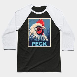 Pun Chicken Gifts Men Kids Women Meme Funny Chicken Baseball T-Shirt